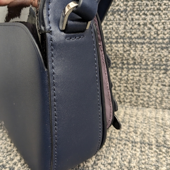 Kate Spade Zibbi Nightcap Owl Crossbody Purse Blue Black - Picture 7 of 14